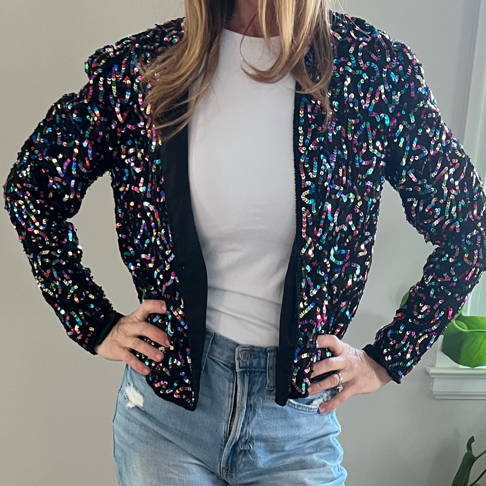 Black Sequin Jacket